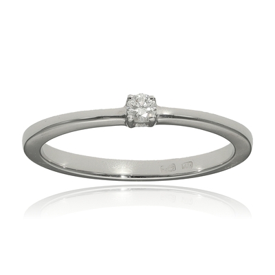 Fehér arany gyűrű 50-es méret (B47111)